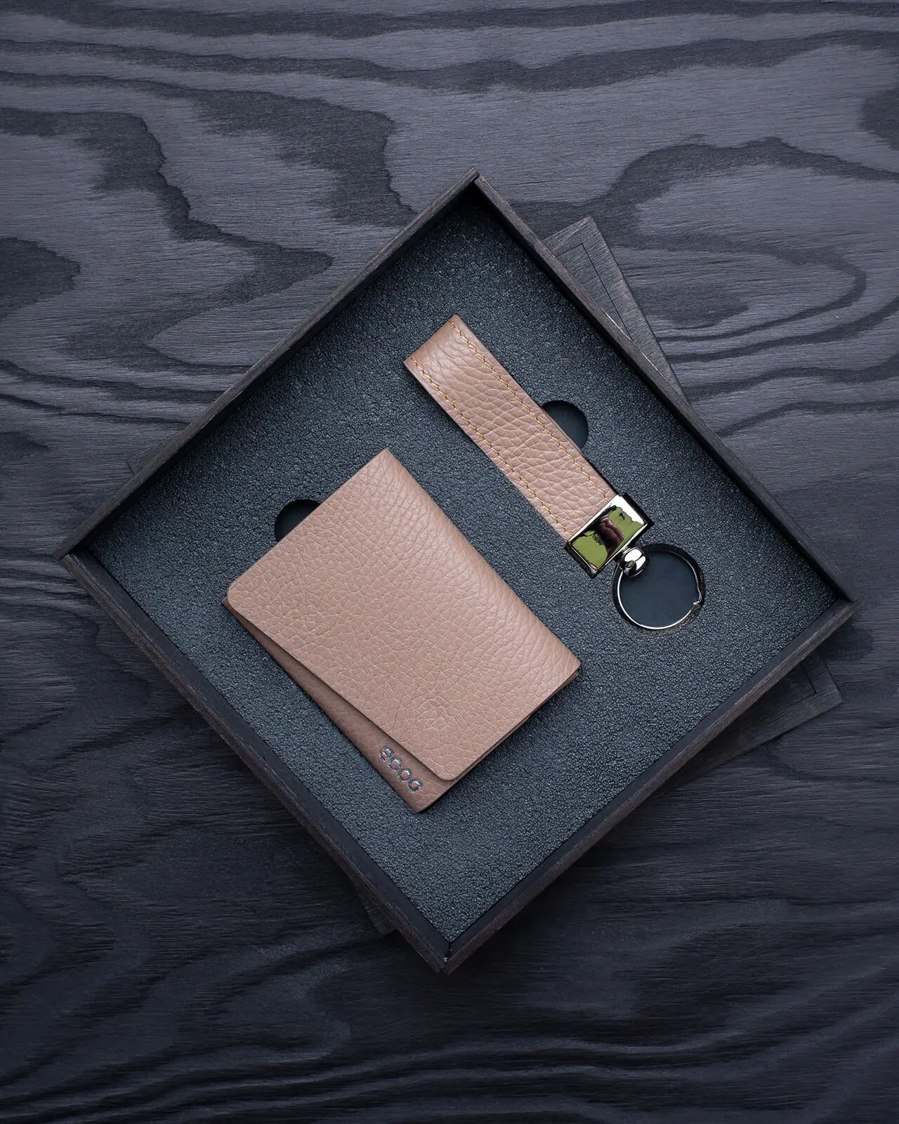 Neo Luxe (Mini #5): NEO кошелек, премиум брелок – бежевый